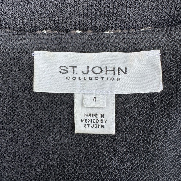 St. John black suit with blazer size 4 and skirt size 6 - Picture 7 of 14